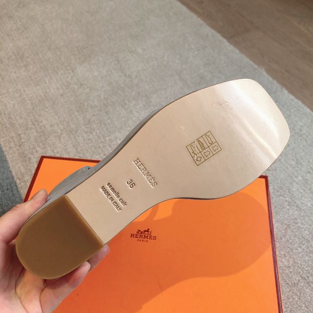 Hermes suede 105mm sandal HS0256