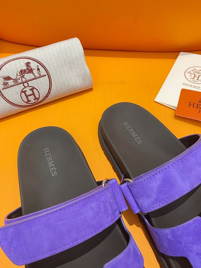 Hermes suede chypre sandal HS0239 