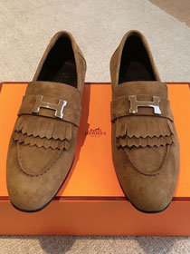 Hermes suede royal loafer HS0234