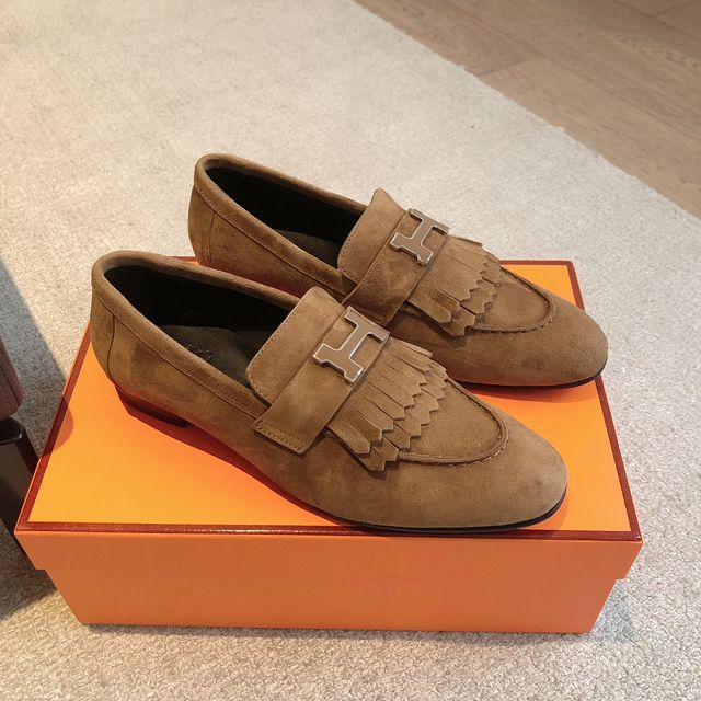 Hermes suede royal loafer HS0234