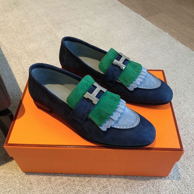 Hermes suede royal loafer HS0234