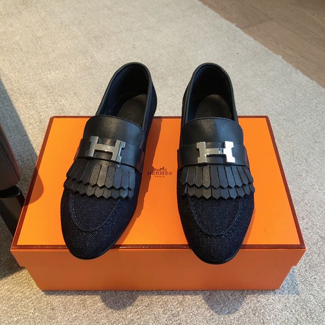 Hermes suede royal loafer HS0234