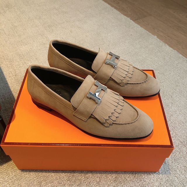 Hermes suede royal loafer HS0234