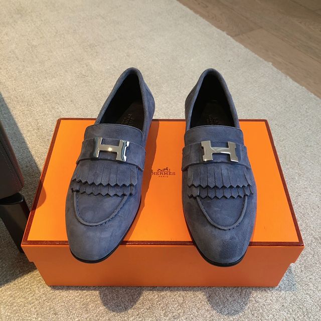 Hermes suede royal loafer HS0234