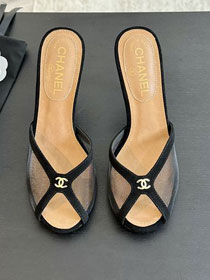 CC original mesh 70mm mules CH0011