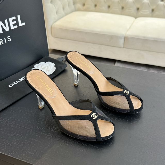 CC original mesh 70mm mules CH0011