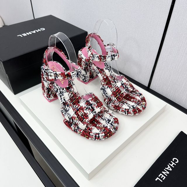 CC original tweed 105mm sandals CH0032