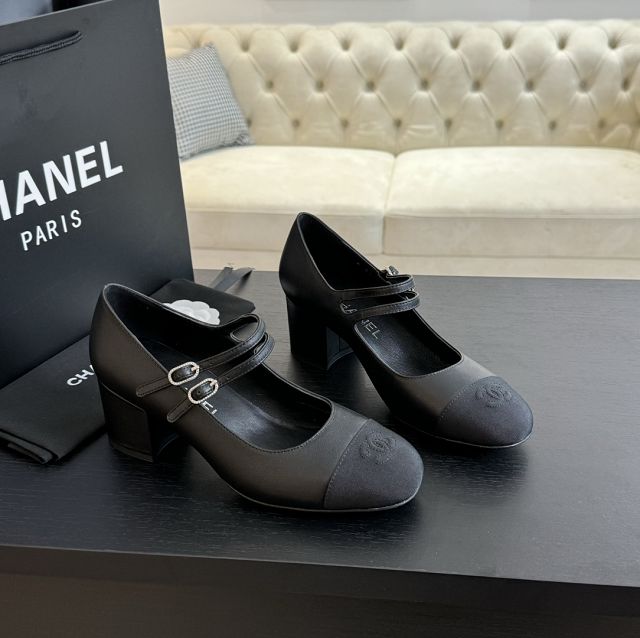 CC lambskin 50mm pumps CH0056