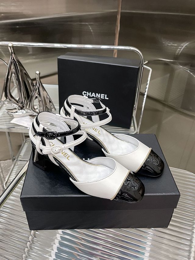 CC original lambskin 55mm slingbacks CH0047