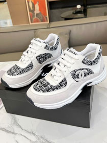 CC tweed sneakers CH0059