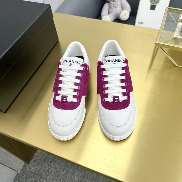 CC suede calfskin sneakers CH0117