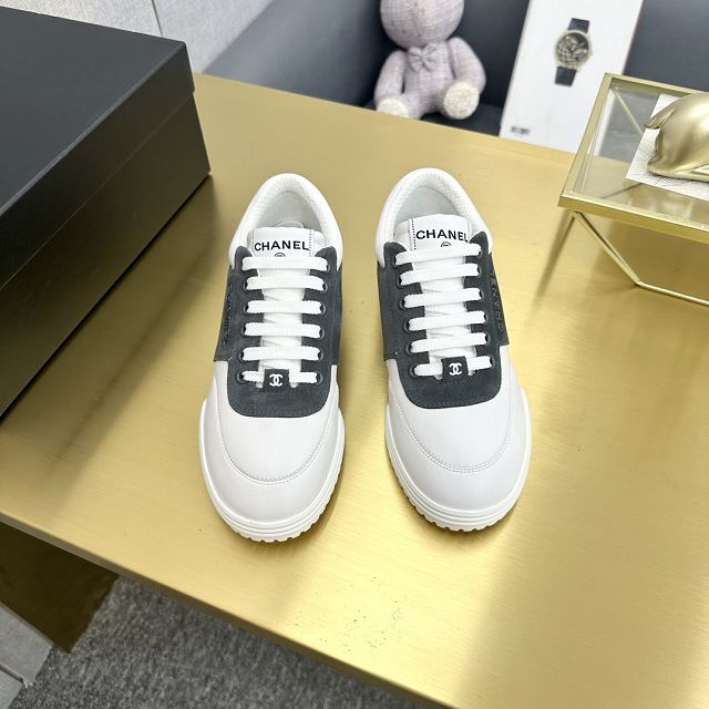 CC suede calfskin sneakers CH0117