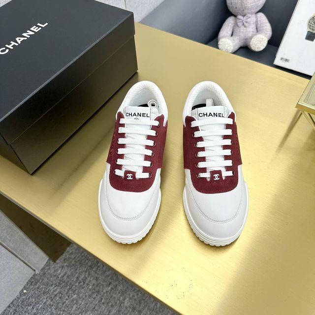 CC suede calfskin sneakers CH0117