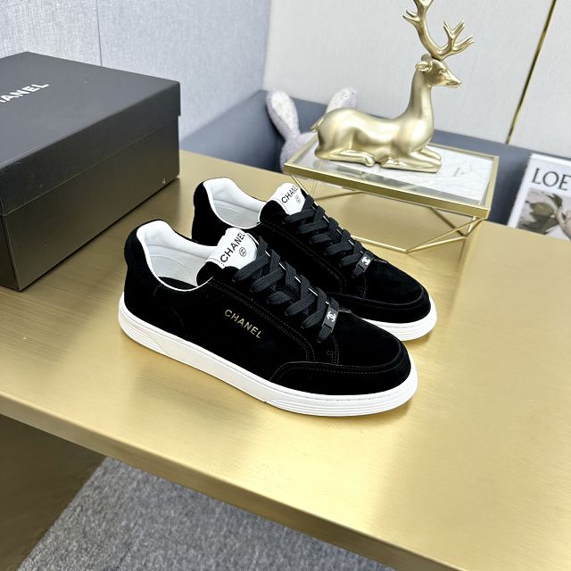 CC suede calfskin sneakers CH0118