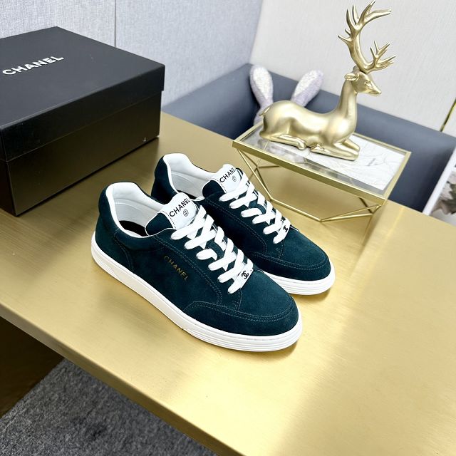 CC suede calfskin sneakers CH0118