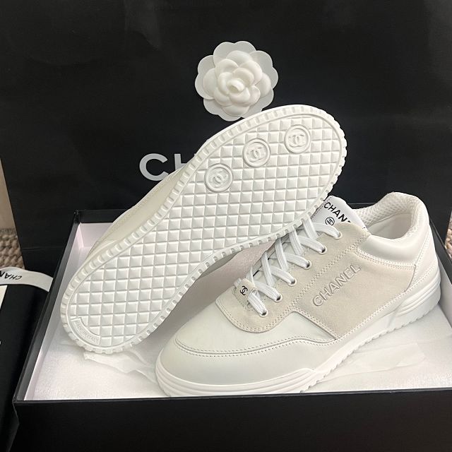 CC suede calfskin sneakers CH0123