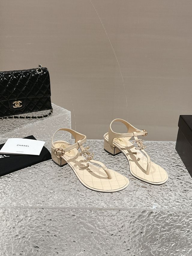 CC lambskin 40mm sandals CH0191