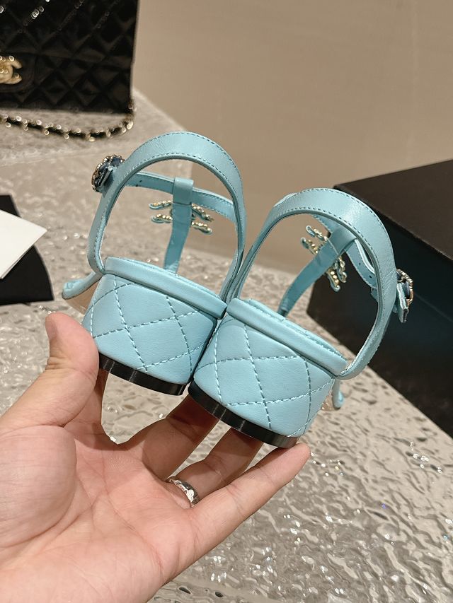 CC lambskin 40mm sandals CH0191