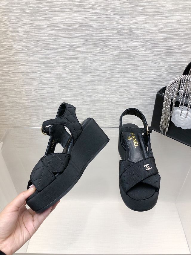 CC lambskin 65mm sandals CH0199