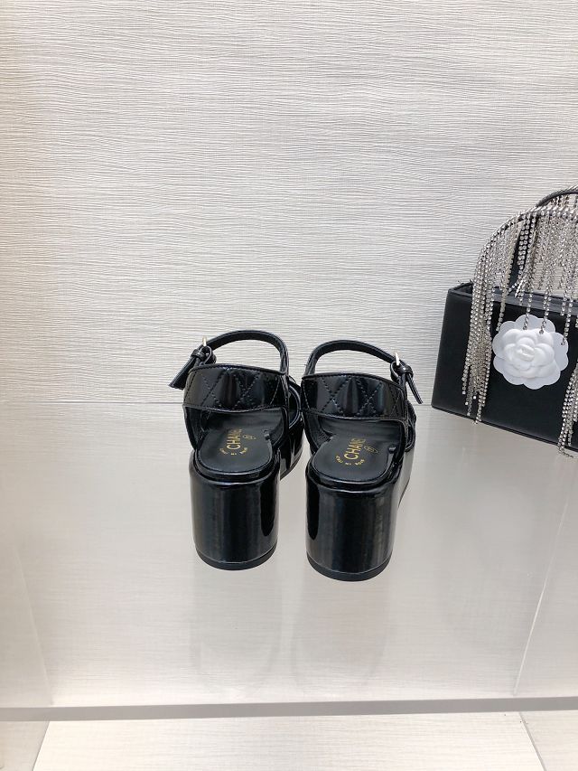 CC lambskin 65mm sandals CH0199