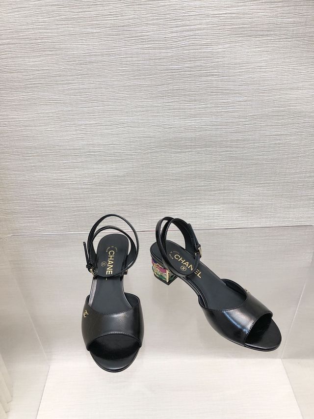 CC calfskin 40mm sandals CH0288