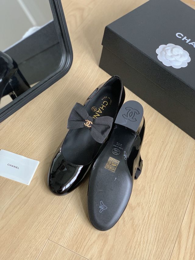 CC calfskin 55mm mary janes CH0283