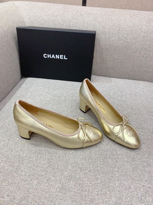 CC calfskin 60mm ballerinas CH0284