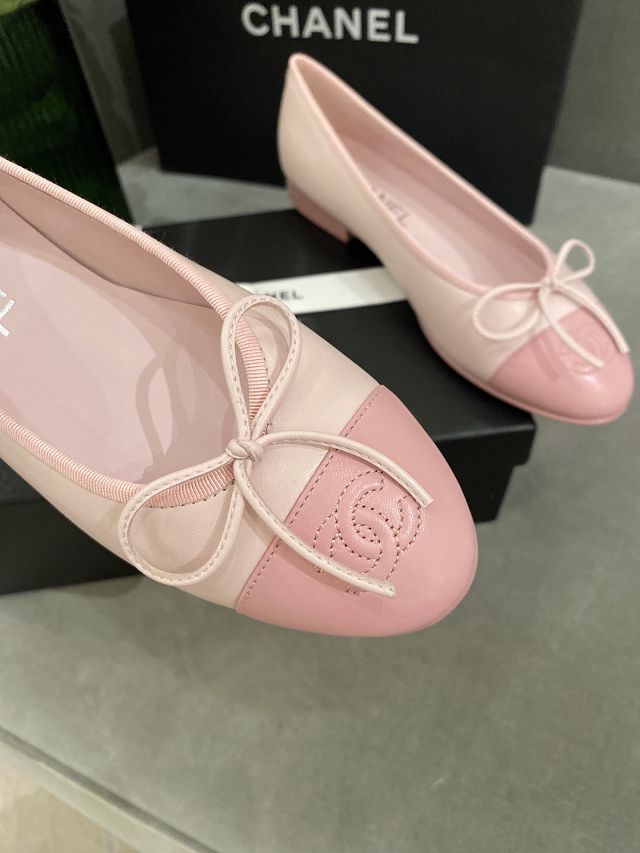 CC lambskin ballerinas CH0278