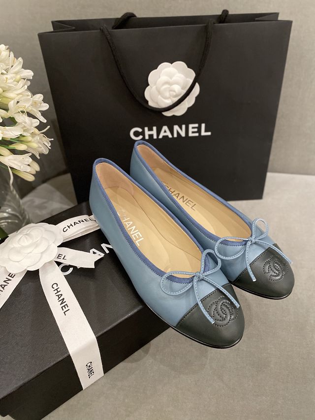 CC lambskin ballerinas CH0279