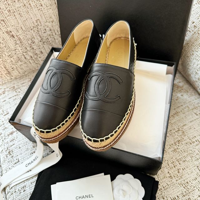 CC lambskin espadrilles CH0292