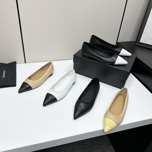 CC original lambskin ballet flats CH00188