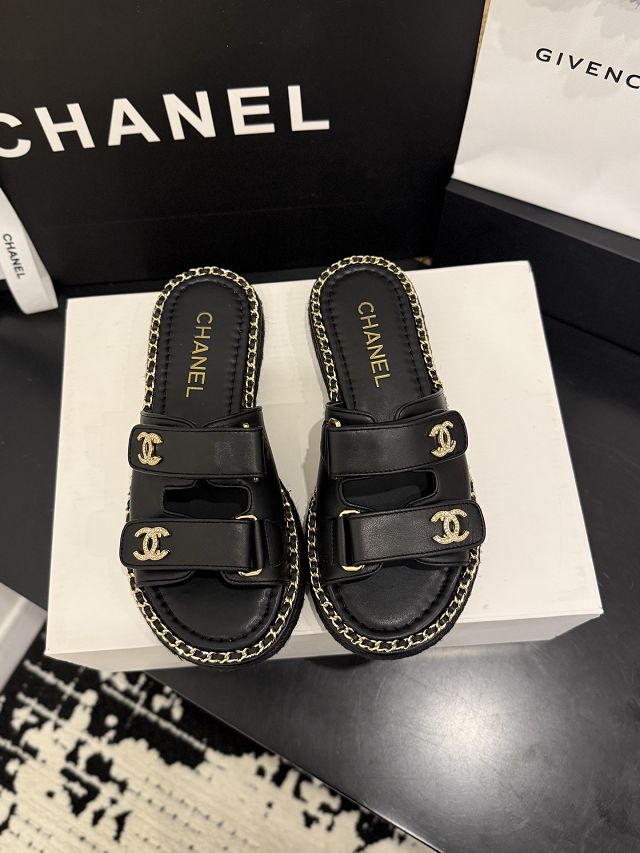 CC original lambskin mules CH00194