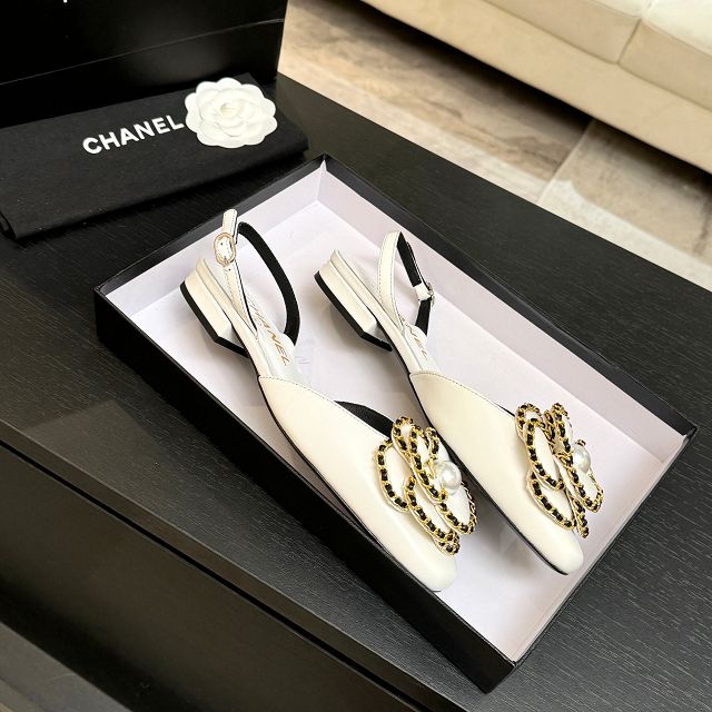 CC original lambskin slingbacks CH00187