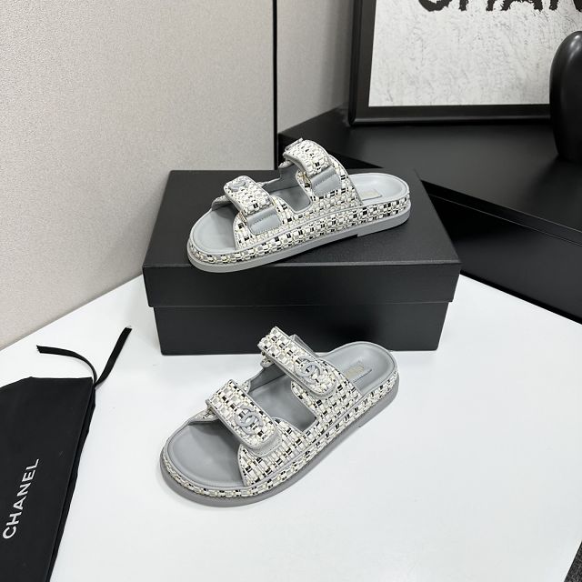 CC original tweed mules CH00191