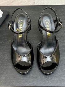 CC original calfskin 95mm heels sandals CH00220