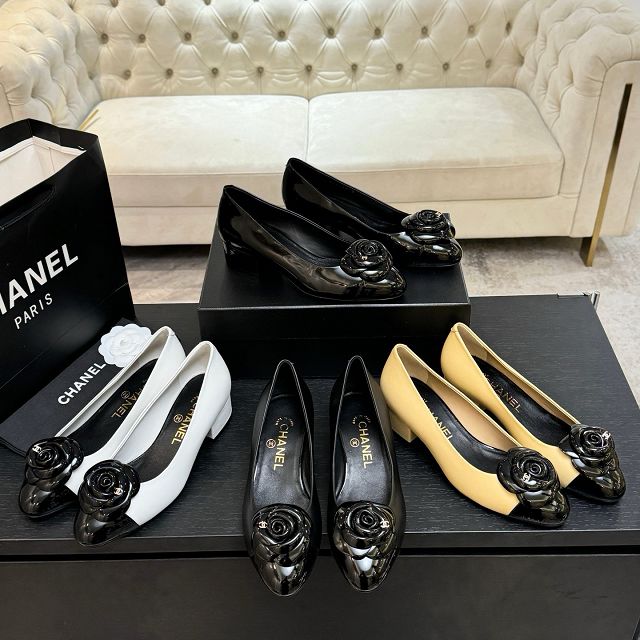 CC original lambskin 40mm pumps CH00212