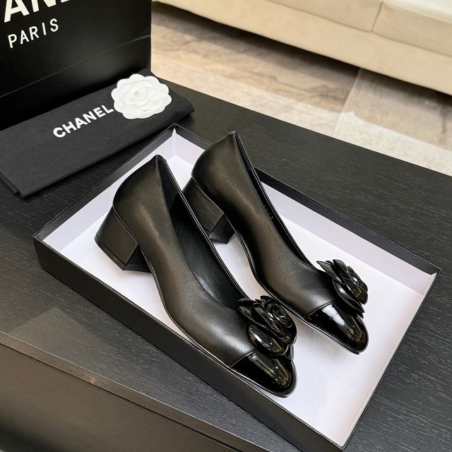 CC original lambskin 40mm pumps CH00212