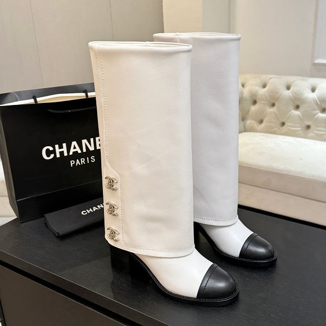 CC original lambskin 50mm heels high boots CH00218