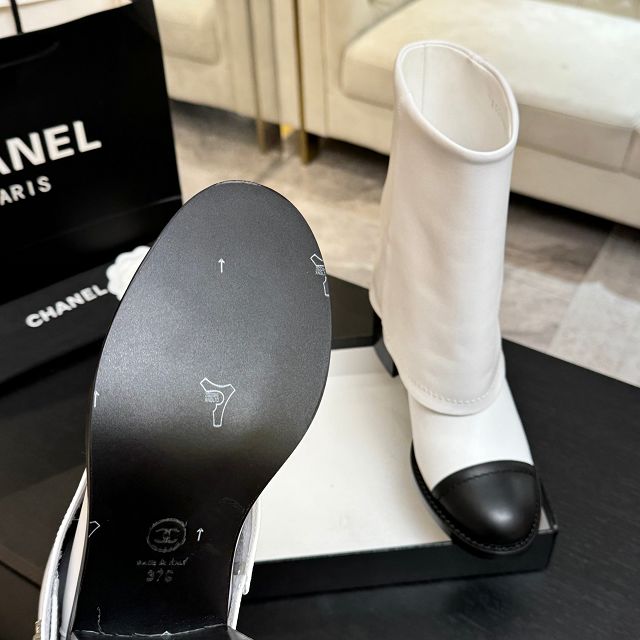 CC original lambskin 50mm heels short boots CH00217