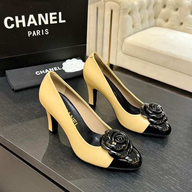 CC original lambskin 90mm pumps CH00211