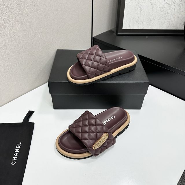 CC original lambskin mules CH00209