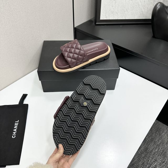 CC original lambskin mules CH00209