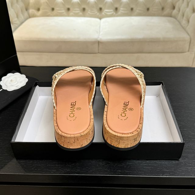 CC original raffia mules CH00219