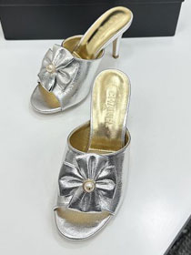 CC original calfskin 80mm heels sandals CH00225