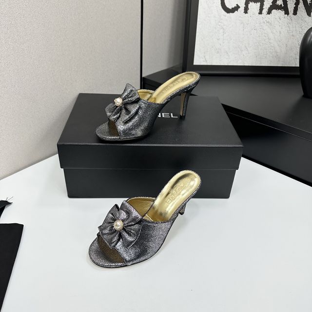 CC original calfskin 80mm heels sandals CH00225