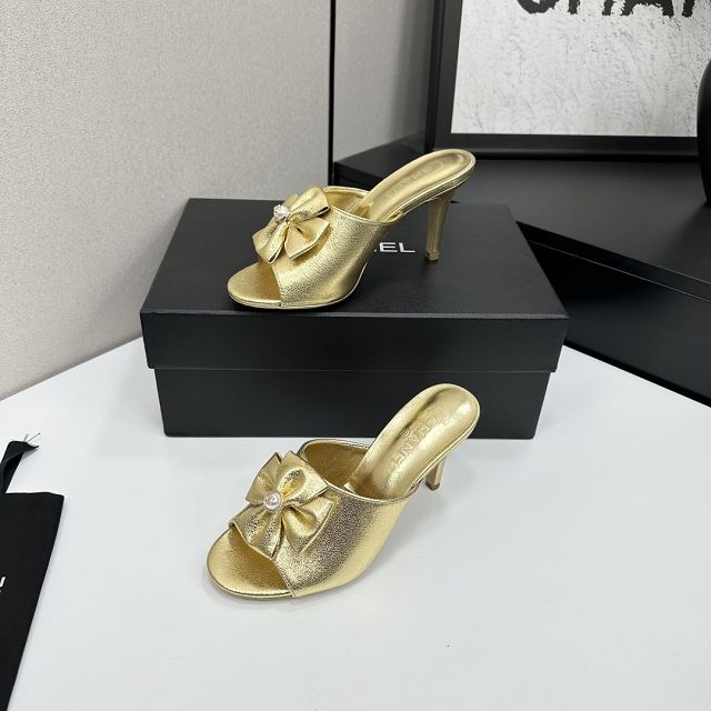 CC original calfskin 80mm heels sandals CH00225