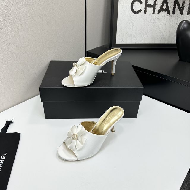 CC original calfskin 80mm heels sandals CH00225