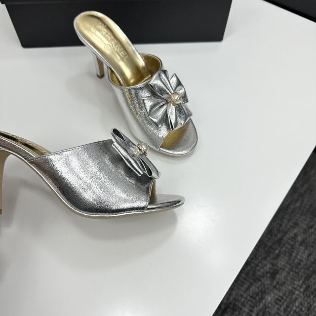 CC original calfskin 80mm heels sandals CH00225