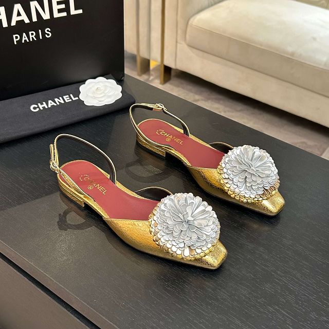 CC original calfskin slingbacks CH00229