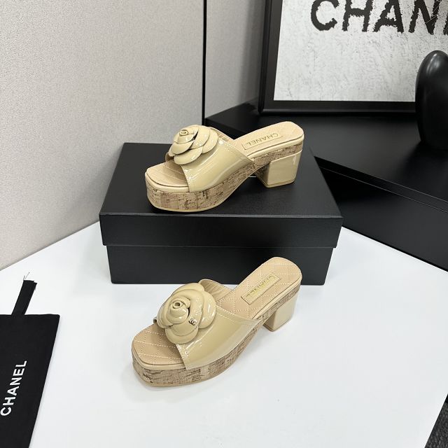 CC original lambskin 65mm heels sandals CH00227